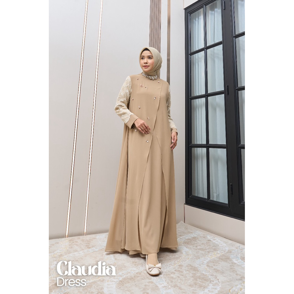 CLAUDIA DRESS GAMIS PREMIUM MAREVI STANDAR JUMBO