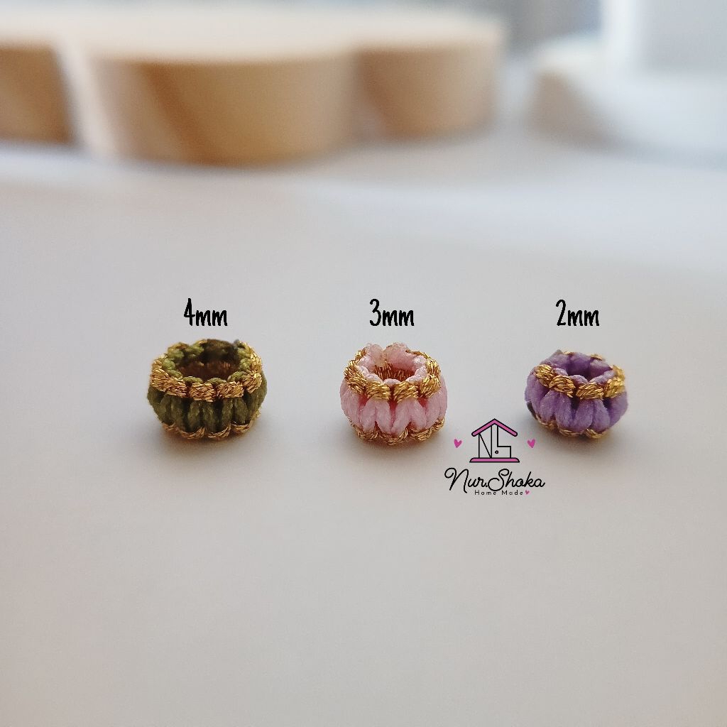 Pembatas gelang rajut, stopper gelang tibet