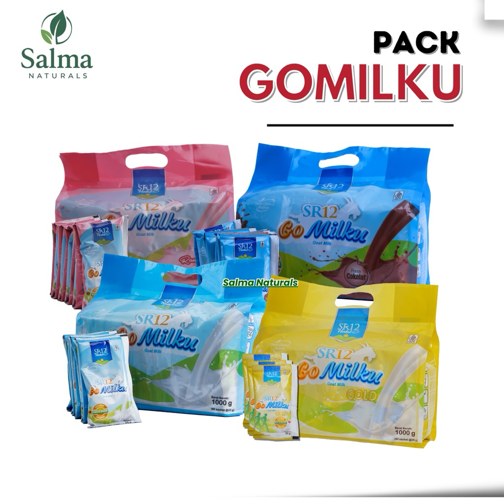 

GoMilku SR12 / GoMilku Sachet SR12 / Susu Kambing Etawa Sachet / 40 Sachet / Pack