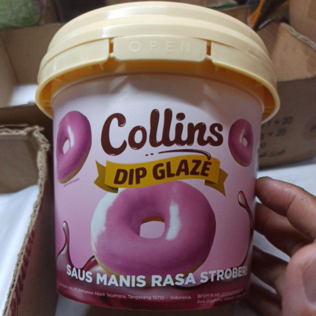 

Collins glaze stroberi 1 kg