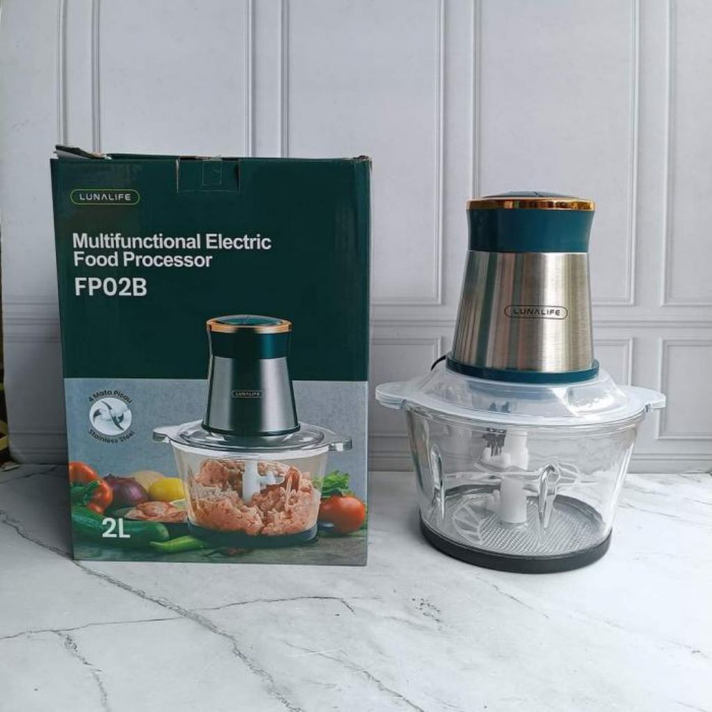 Chopper Kaca 2L Lunalife | Penggiling Daging