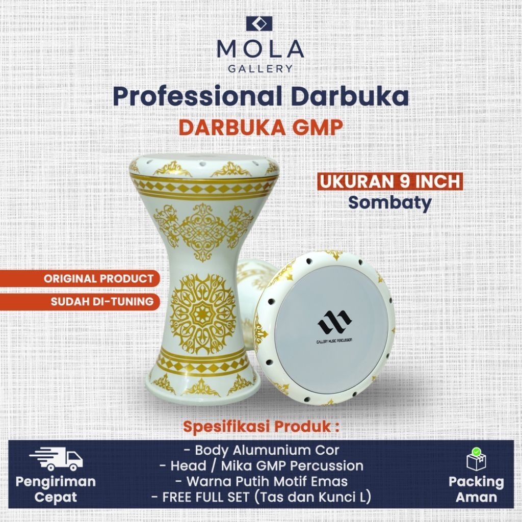 Professional Darbuka 9inch Sombaty