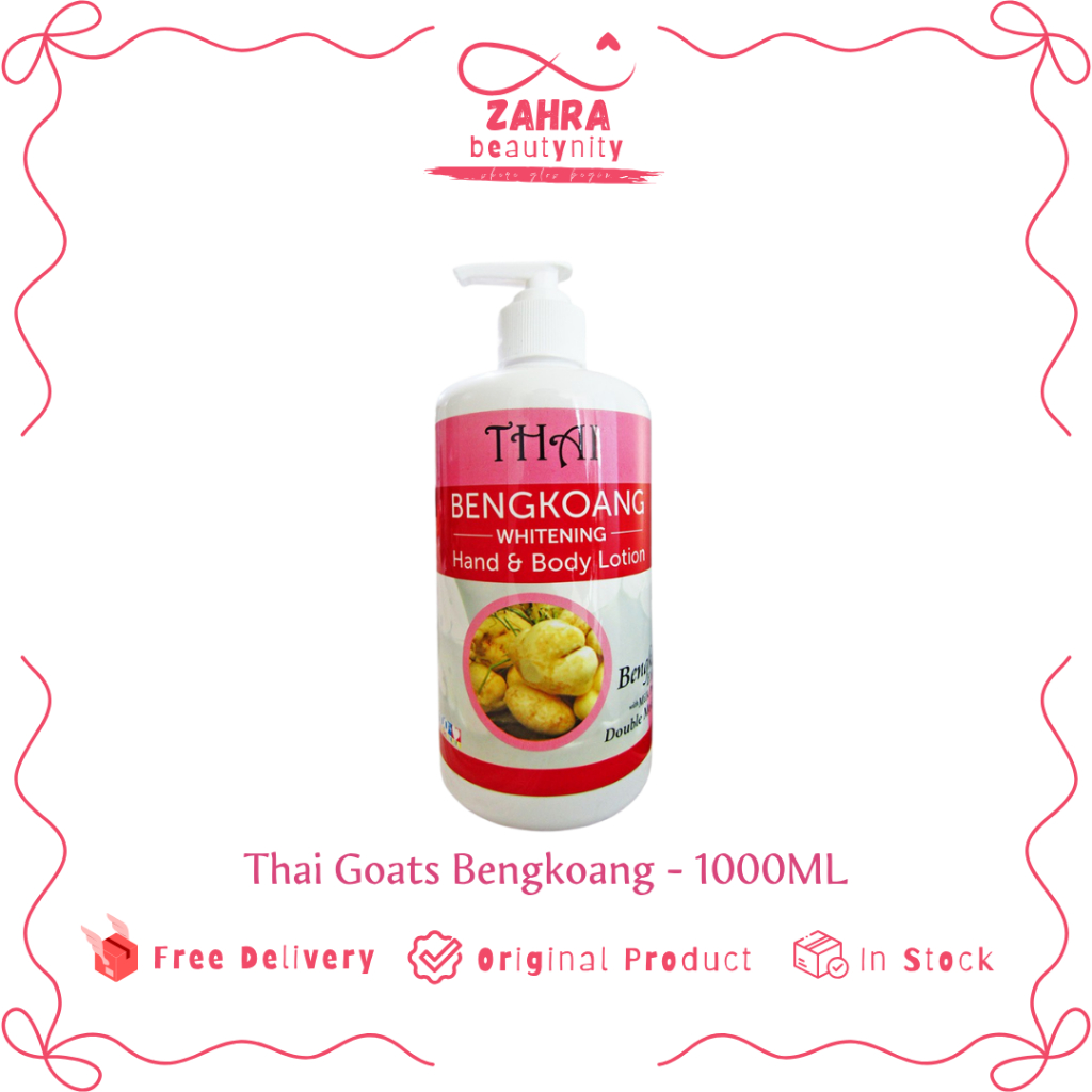 Zahra Beautinity Thai Goats Bengkoang Body Wash 1000ml Sabun Cair 1 Liter Anti Aging