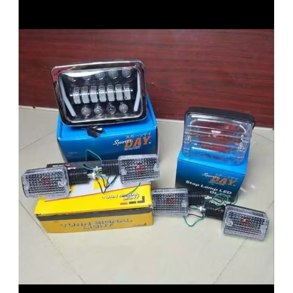paket lampu daymaker  kotak set lampu stop set reting honda win gl 100