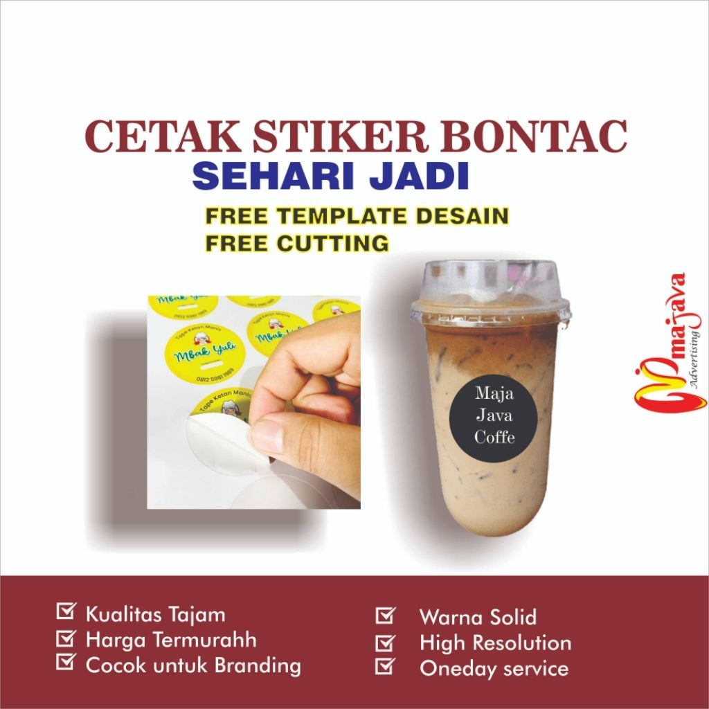 

CETAK STIKER BONTAC FREE CUTTING FREE DESAIN SEHARI JADI