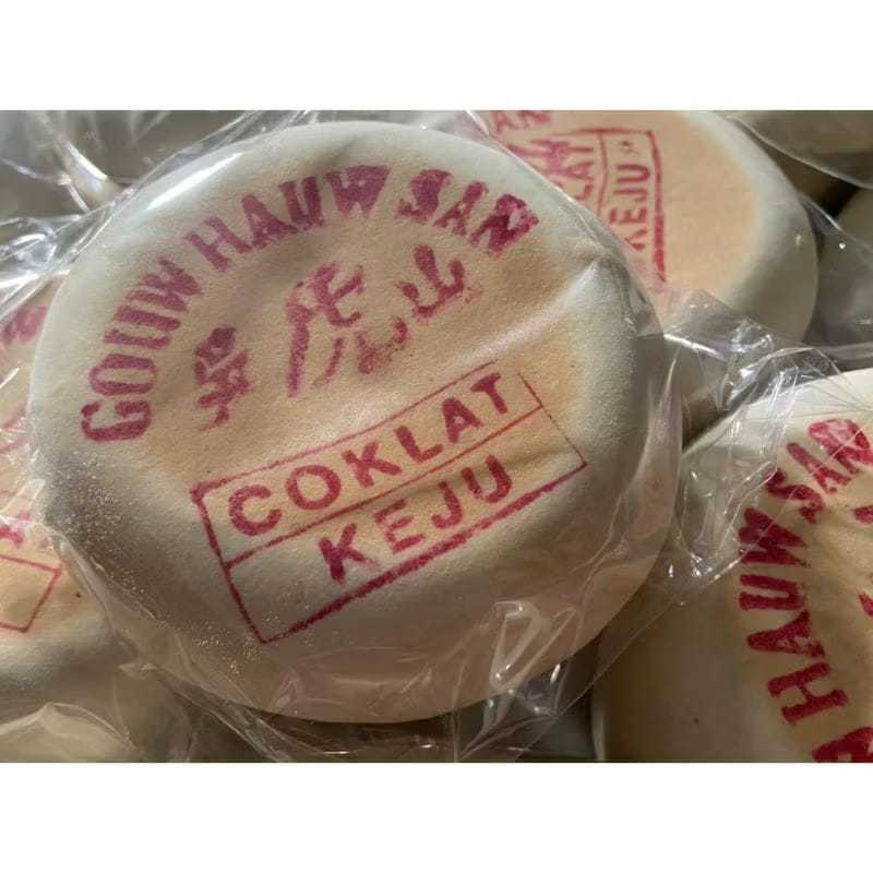

Kue Bulan MoonCake Gouw Hauw San Tiong Cu Pia Rasa Coklat Keju Duren Cempedak Nanas Biji Jambu