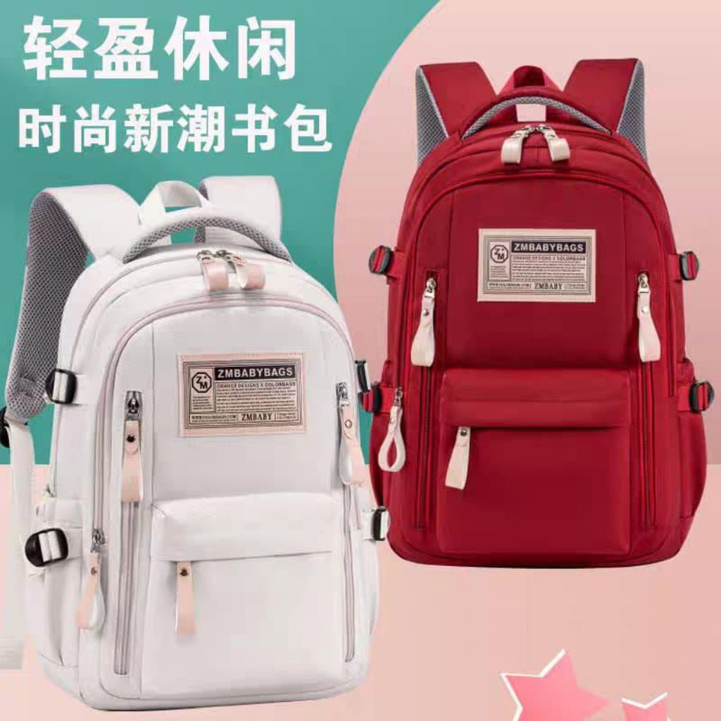 Tas Ransel polos tas sekolah school backpack zmbaby