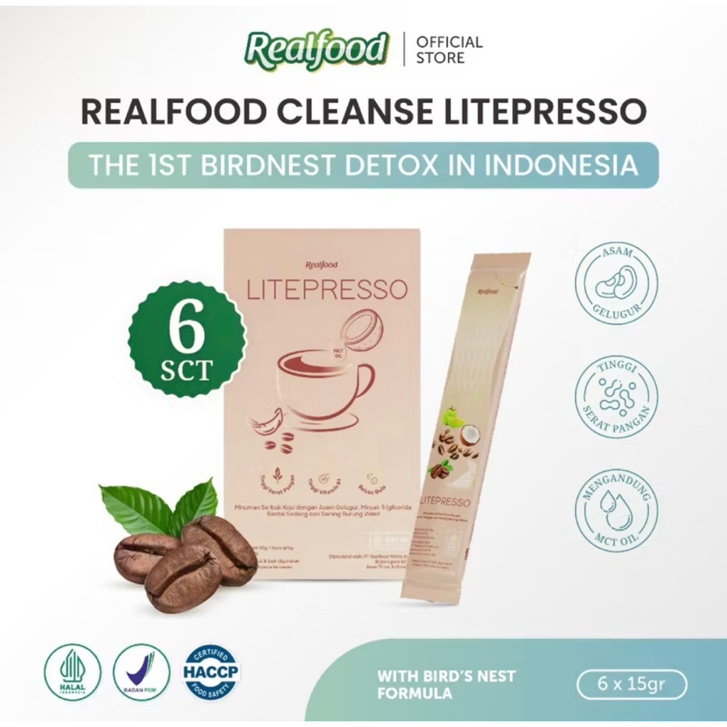 

Realfood Litepresso MCT Coffee isi 6
