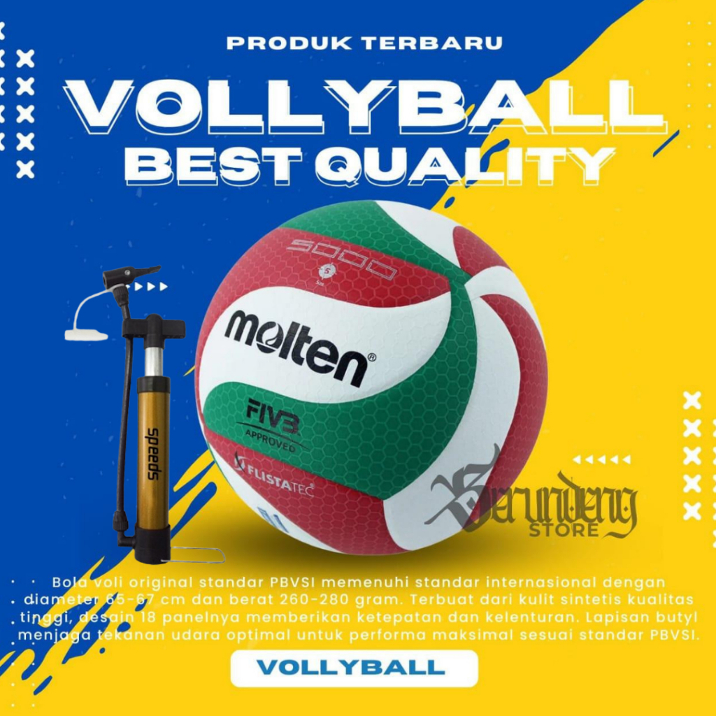 MOLTEN Bola voli molten 5000 ORIGINAL bola volly molten THAILAND