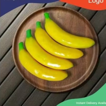 

Buah pisang palsu (1pcs) cocok buat pajangan toko/edukasi/dekorasi/mainan anak/ cendramata dll