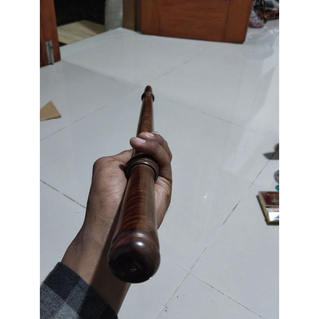 tongkat komando kayu stigi barek wulung