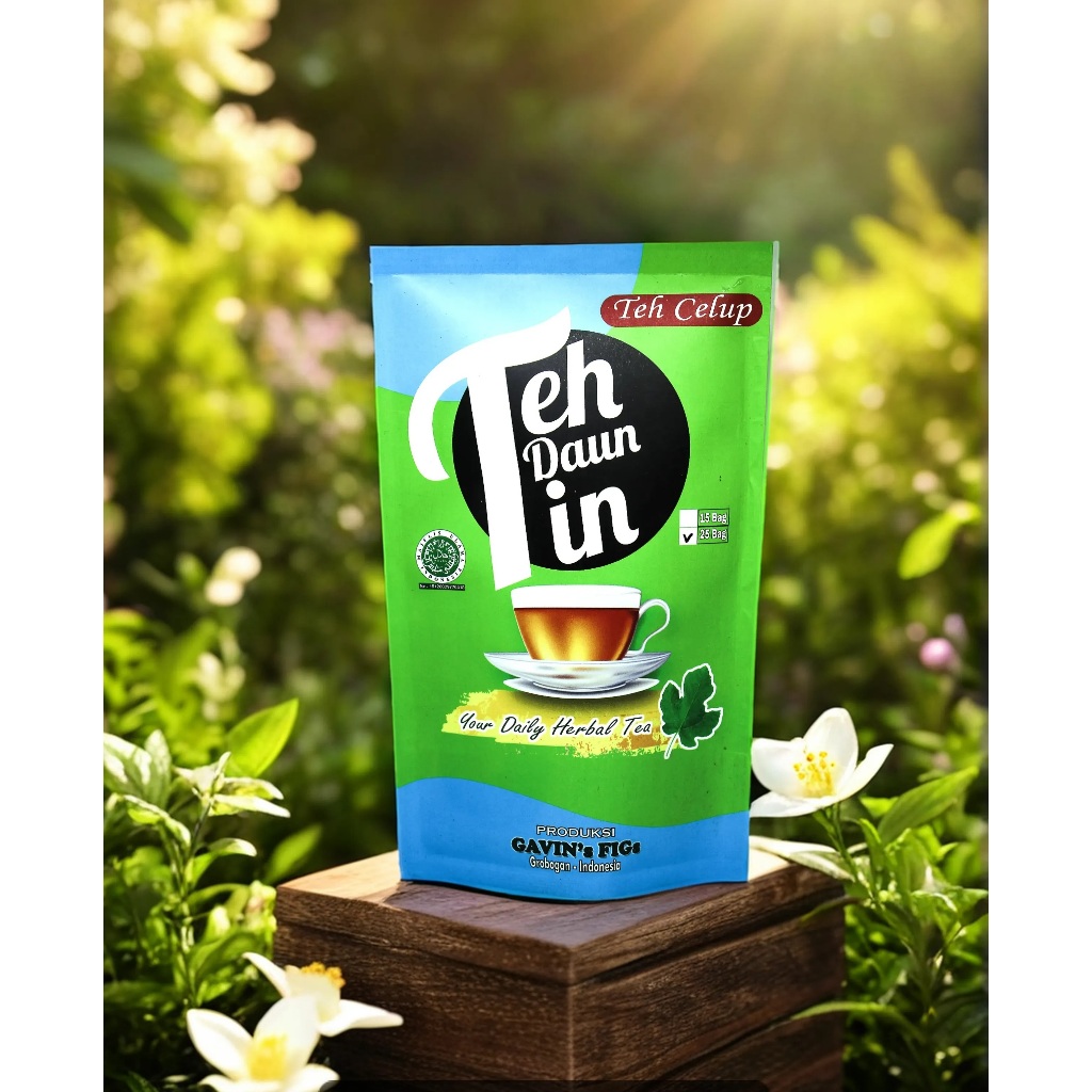 

Gavin's Figs - Teh Celup Daun Tin Kemasan Pouch (Isi 25 Bags)