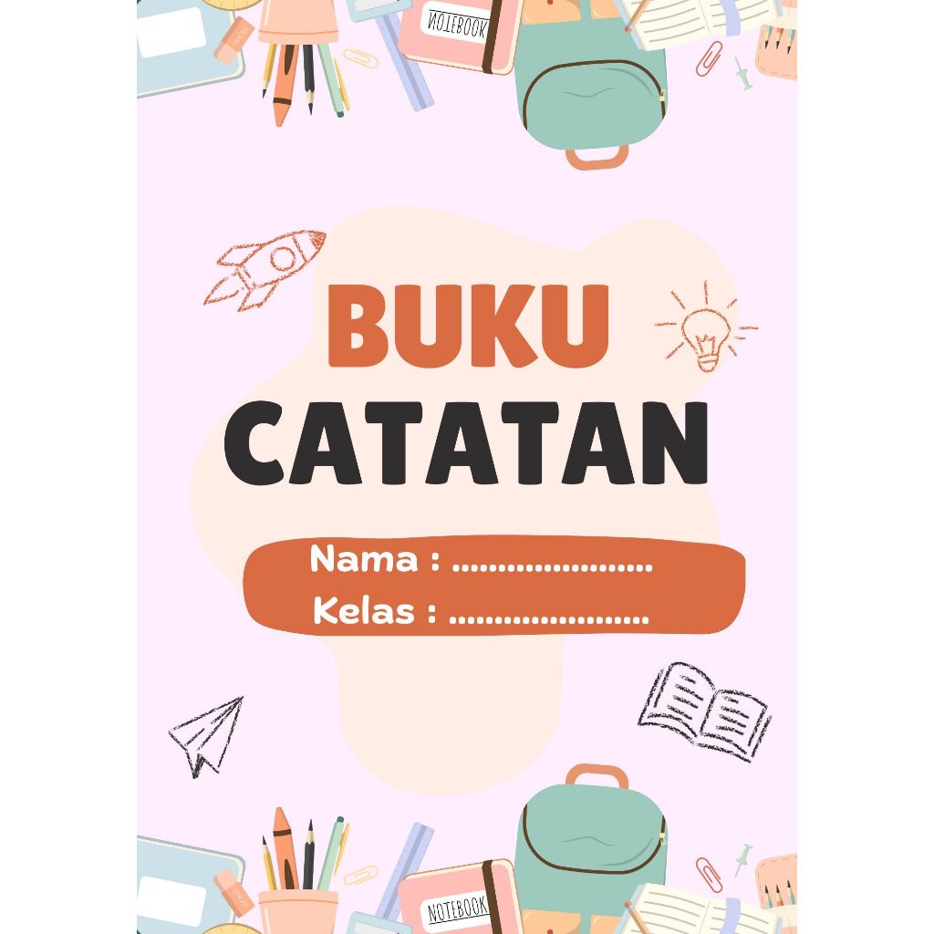 

Buku Tulis Custom Nama – Tema Lucu (A5)