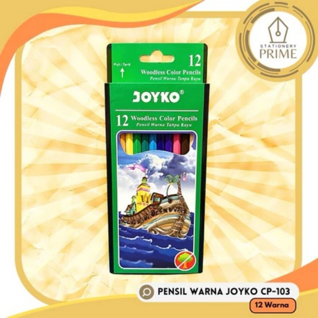 

Pensil Warna Joyko CP-103 12 warna