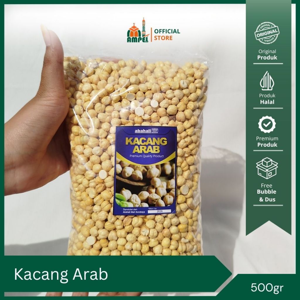 

Kacang Arab Premium 500gr Sudah Matang Kaya Nutrisi Cocok Untuk Puasa Oleh oleh Haji Umroh Kualitas