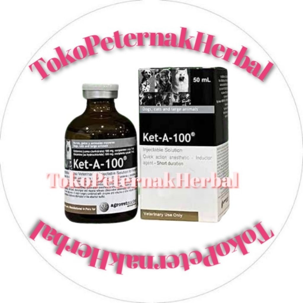 KET-A-100 | KETAMIN KET-A-100 ASLI ORIGINAL OBAT HEWAN PELIHARAAN