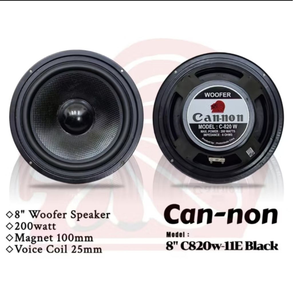SPEAKER CANON 8inch C820W WOOFER terlaris