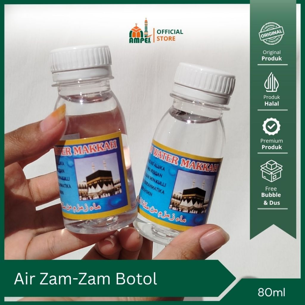 

Air Zamzam Asli 100% 80ml Air Zamzam Botol Kecil Original Oleh Oleh Haji dan Umroh