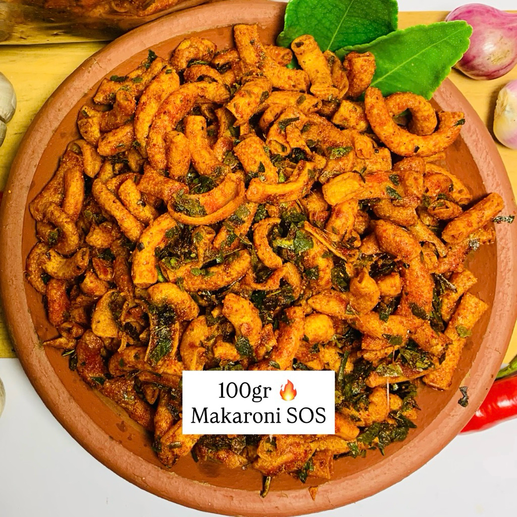 

MAKARONI SOS - MAKARONI PIPA PEDAS DAUN JERUK 100 GR | CAMILAN RENYAH VIRAL MURAH KEKINIAN