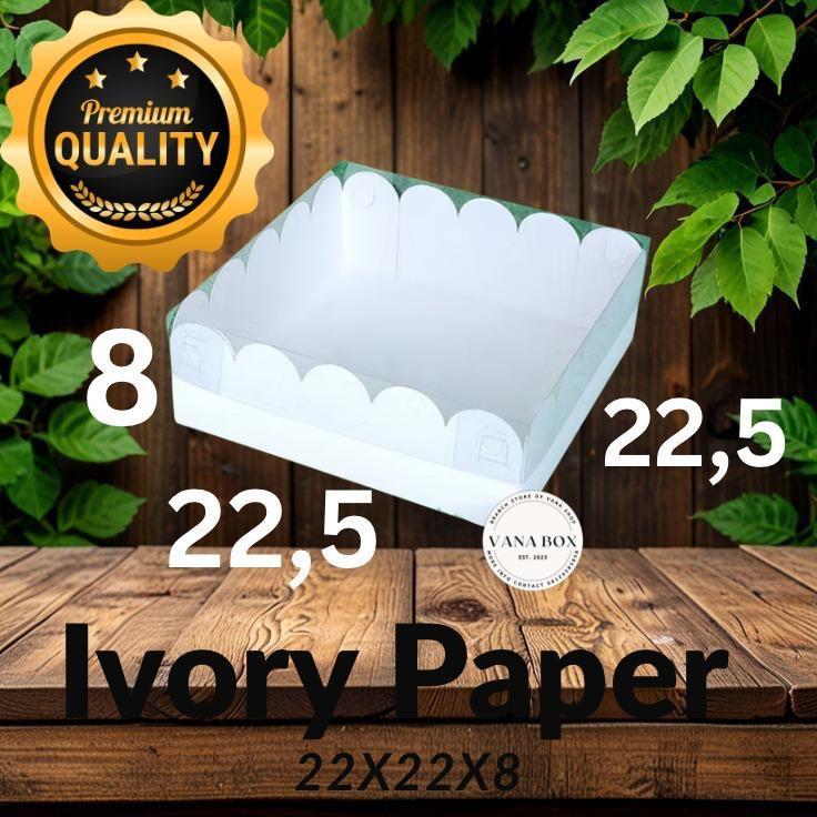 

BOX MIKA PUTIH - DUS BOLU - KOTAK BROWNIES - KARDUS 22x22x8 (ISI : 10 PCS)