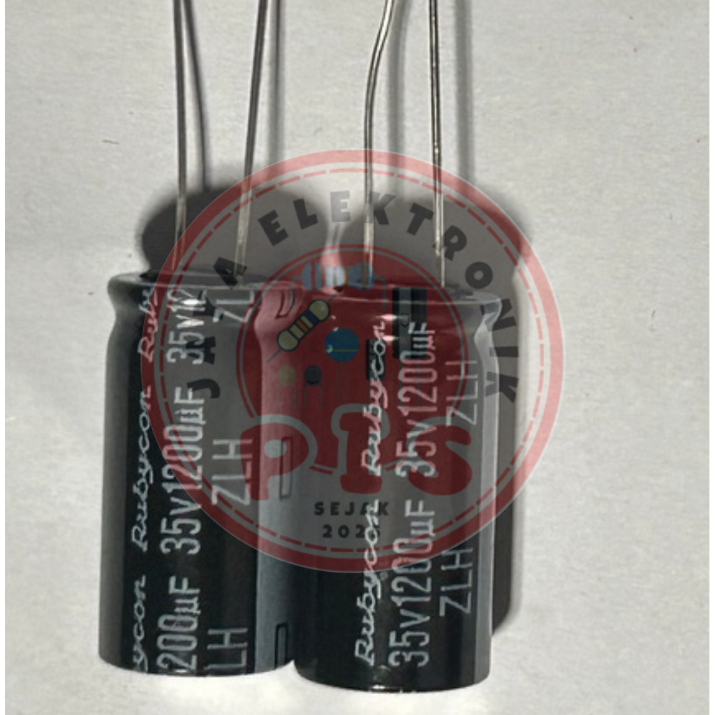 (10 Pcs) Elko Elco 1200uf 35v Rubycon