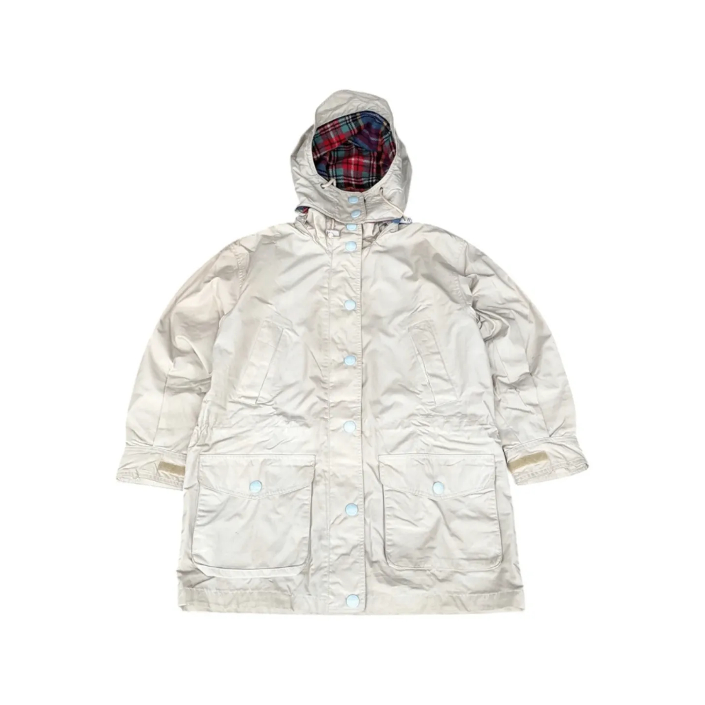 EDDIE BAUER - Jaket Pria Jaket Parka Pria Inner Tartan Ivory Size M