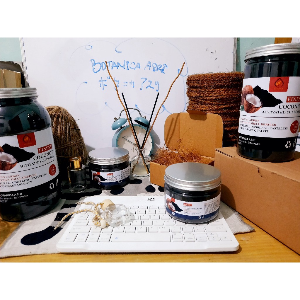 NUTRIFERA Coconut Charcoal Powder Food Grade for Teeth Whitening/Face Mask/Pemutih Gigi Alami ORI