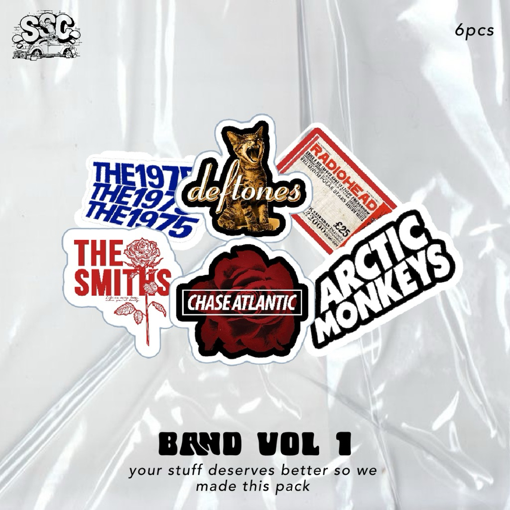 

Stiker Fanmade Musik Indie/Alt (6pcs) | Moody Aesthetic Pack