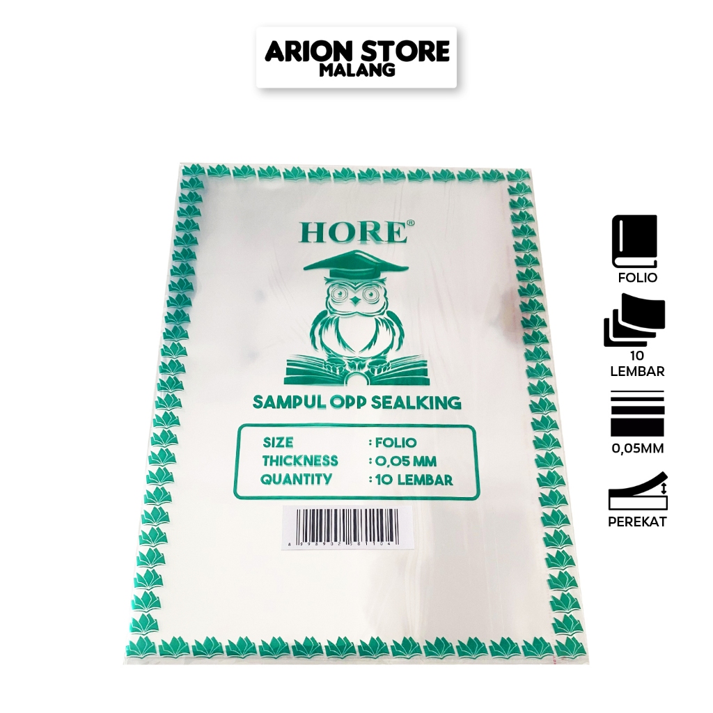 

[Isi 10pcs] Sampul Buku Cetak Folio HORE 0,05mm