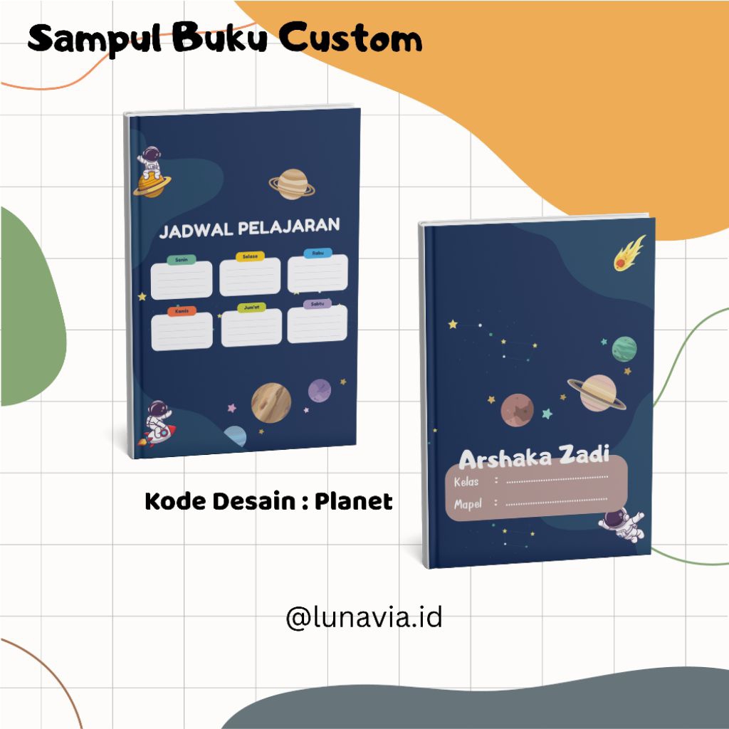 

Cover / Sampul Buku Tulis Custom Nama isi 10 lembar