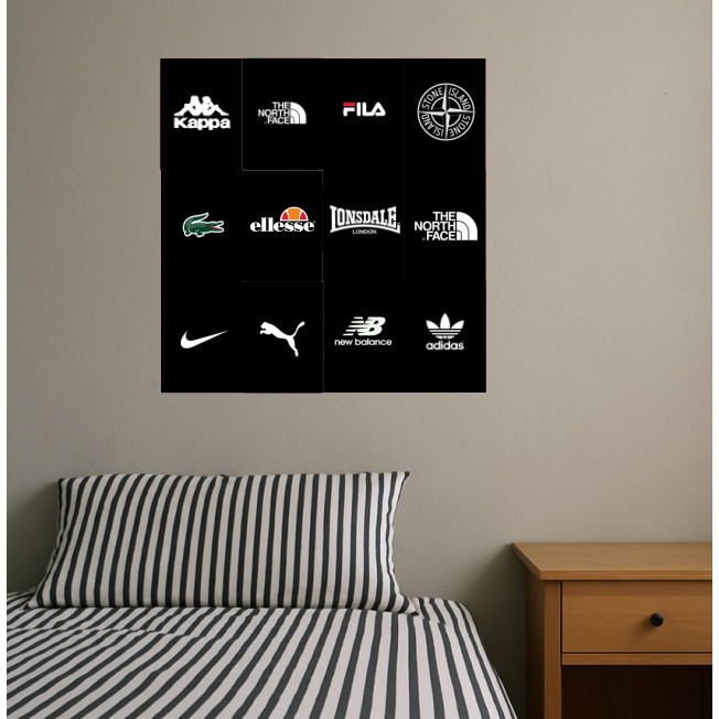Poster Dinding Casual Brand 10 Pcs Bebas Coustom