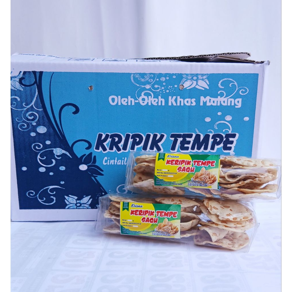 

KERIPIK TEMPE SAGU MALANG/OLEH OLEH MALANG(1dus isi 10)