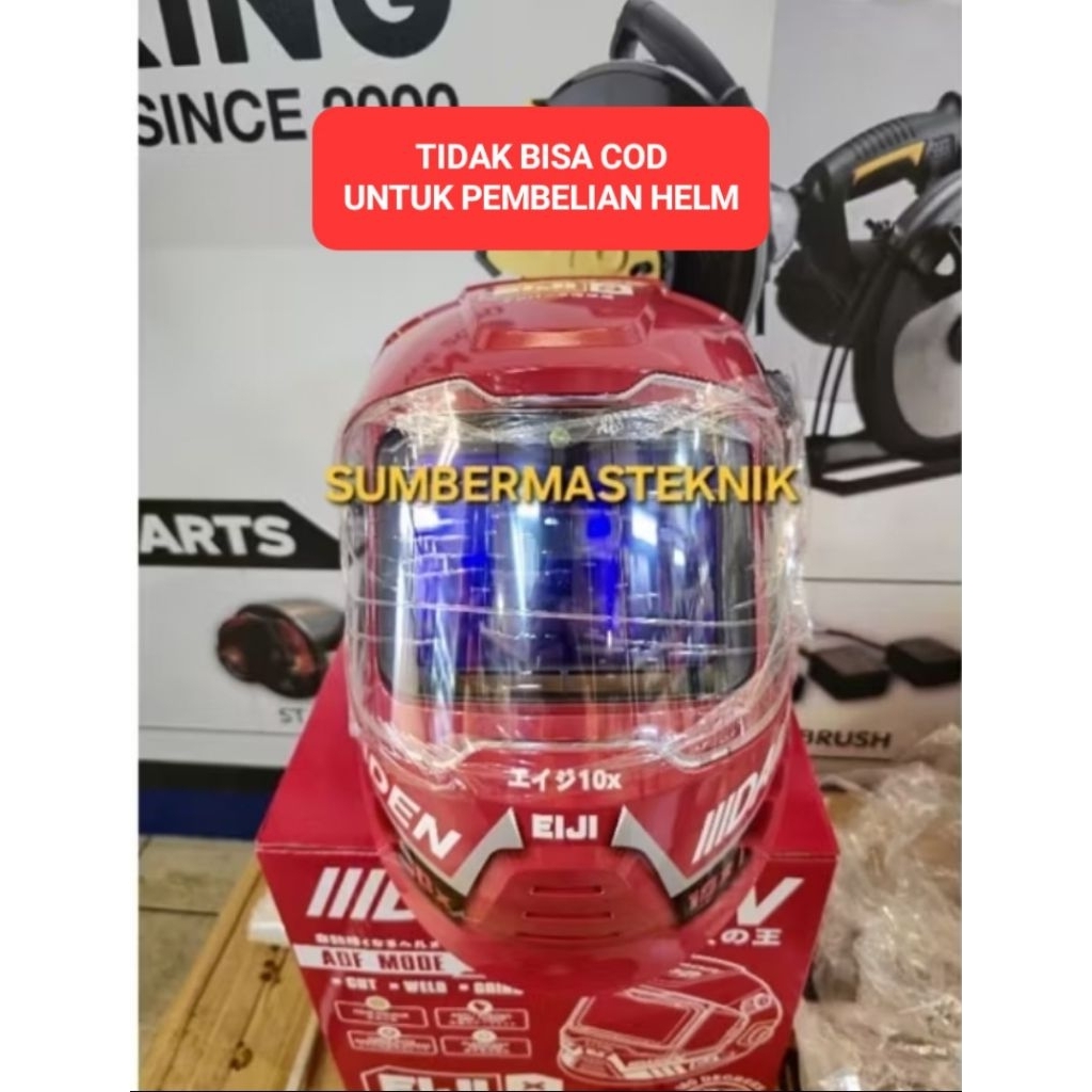 Daiden Kedok las otomatis EIJI 10X TIDAK BISA COD Helm las otomatis Daiden auto darkness helmet DAID