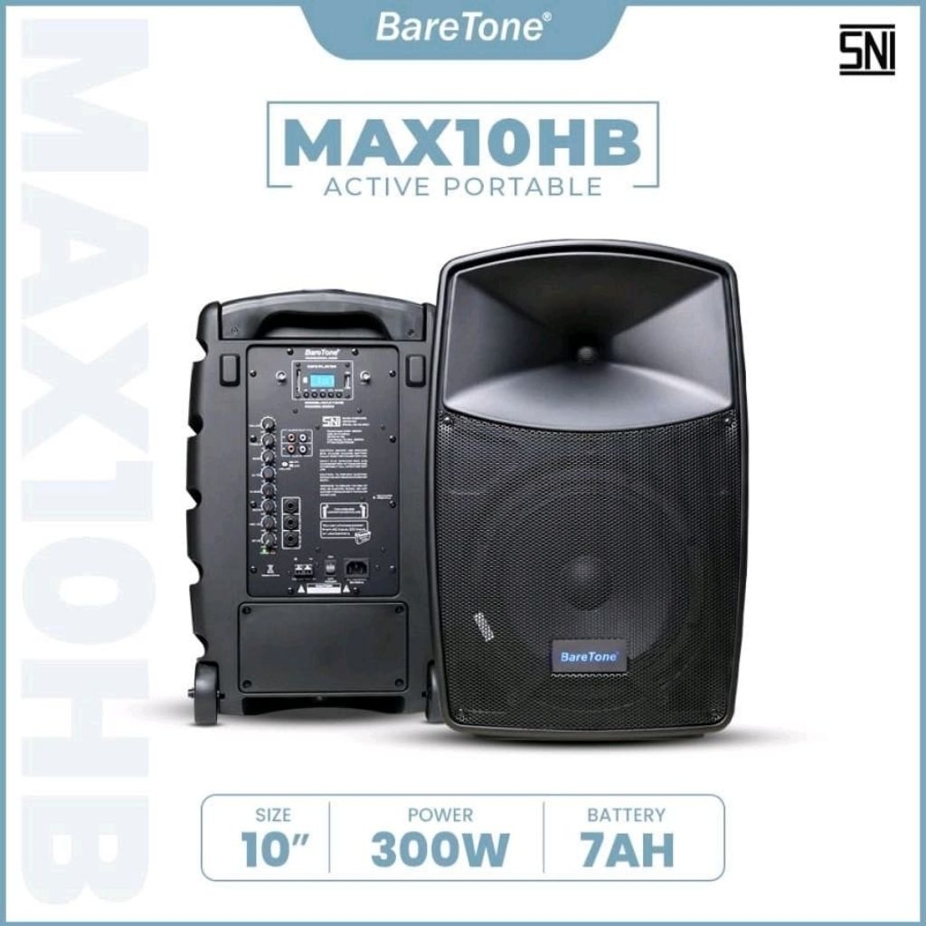 SPEAKER BARETONE PORTABLE 10 INCH