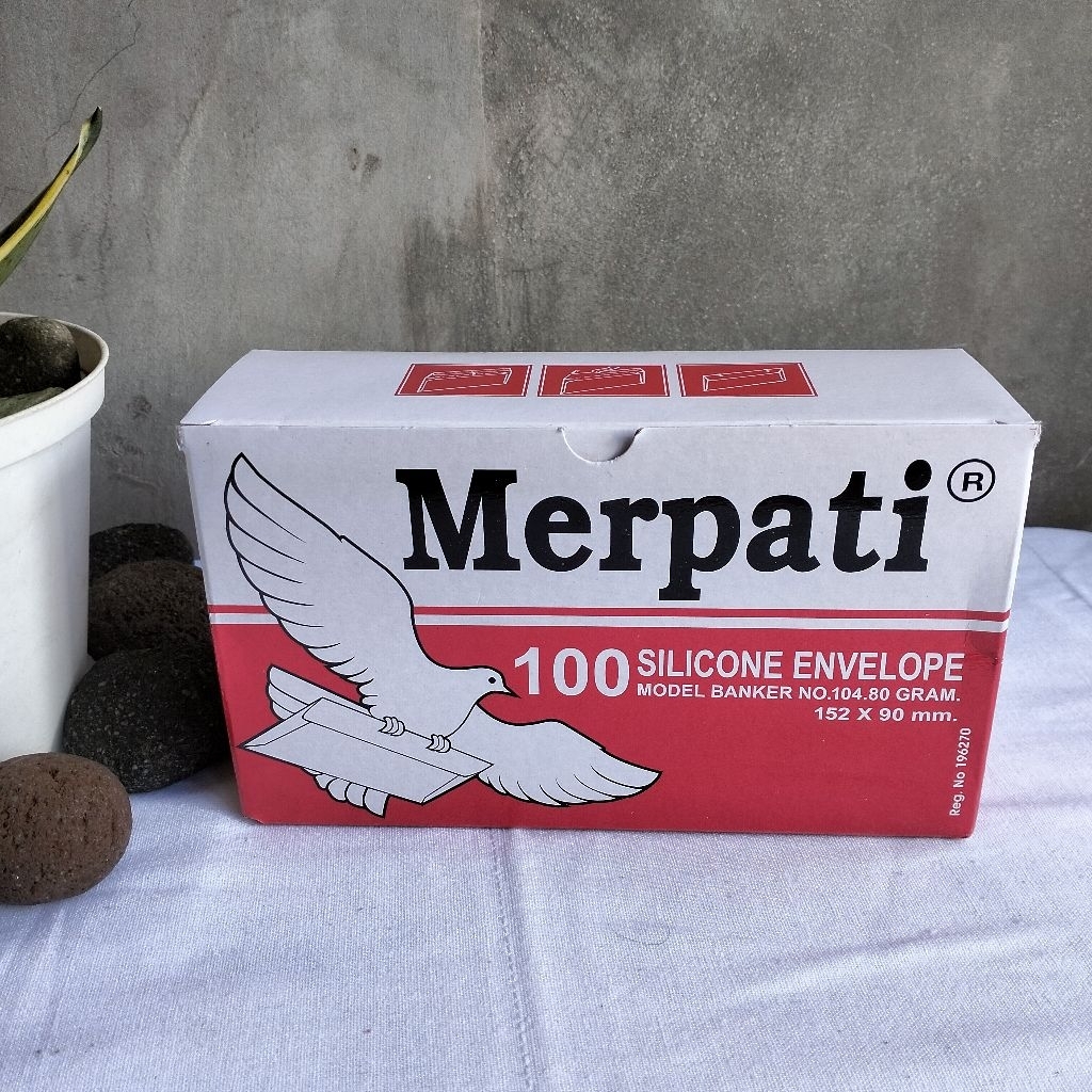 

Amplop Merpati Sedang 152x90mm bahan tebal + perekat 100pcs Murah