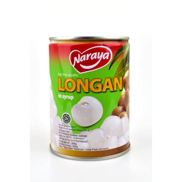 

Naraya Longan in Heavy Syrup - Buah Lengkeng Kaleng - Kelengken Kemasan Kaleng - Longan Kelengkeng Kaleng merk Naraya - Buah Kalengan