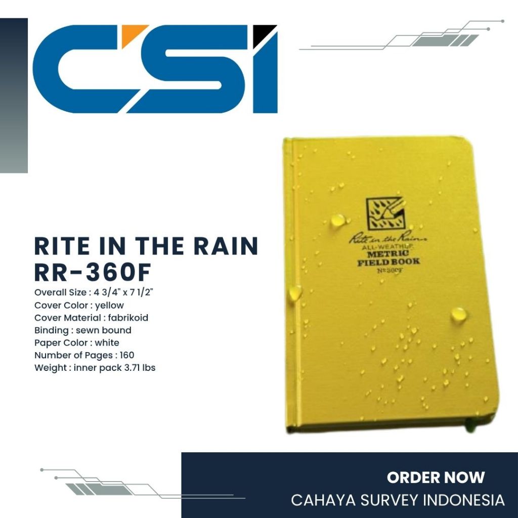 

RITE IN THE RAIN RR-360F BOOK WATERPROOF