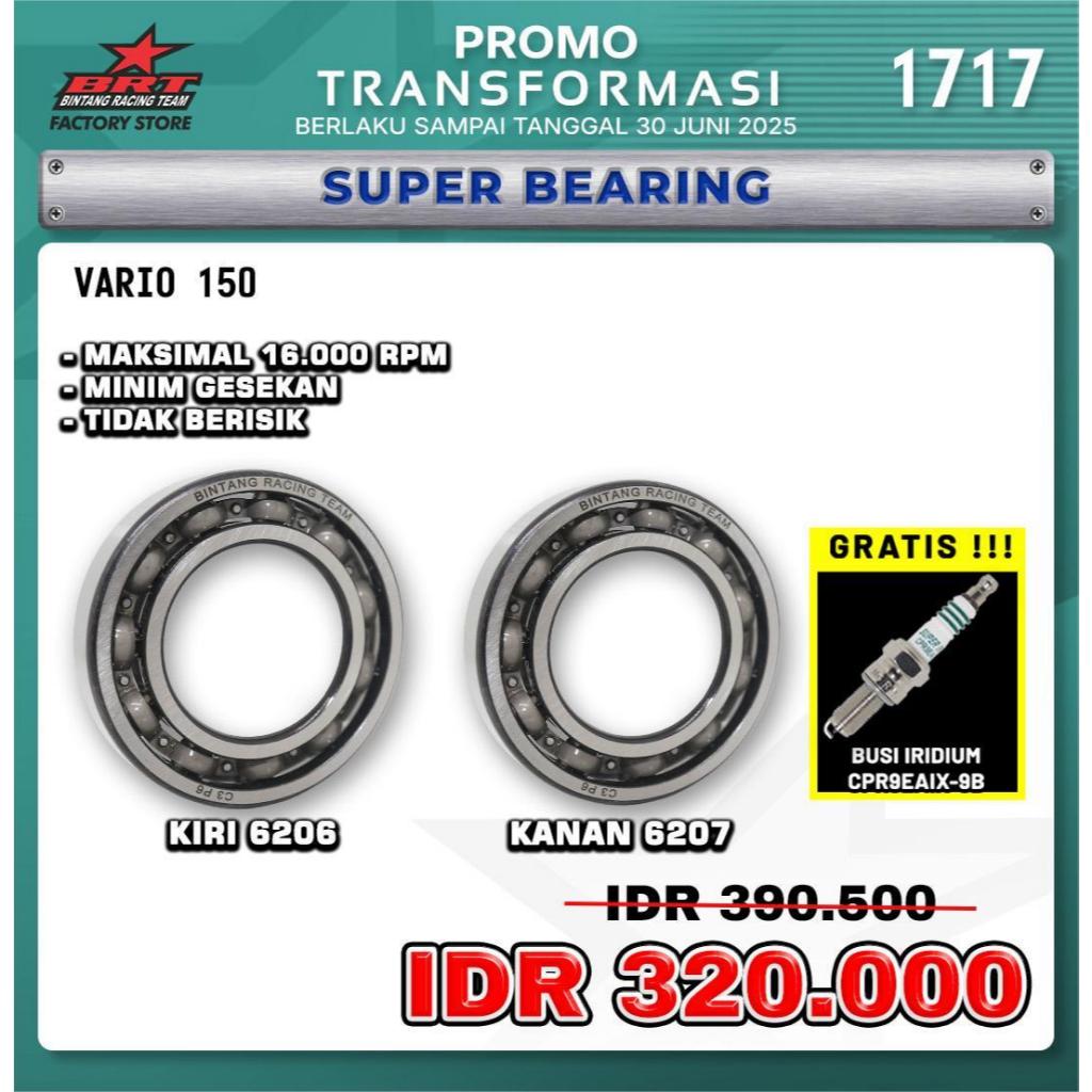 SUPER BEARING KIRI 6206 KANAN 6207 VARIO 150