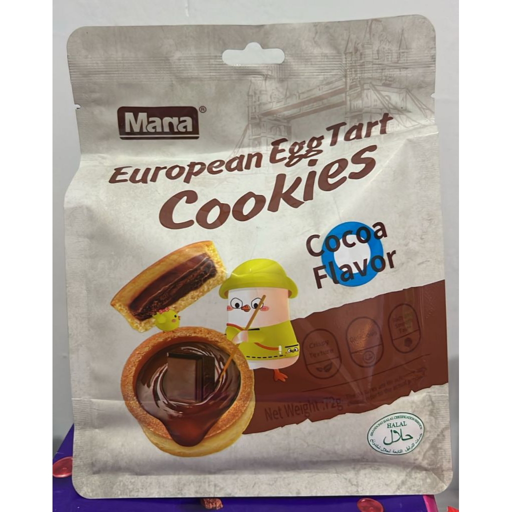 

MANA EUROPEAN EGG TART COOKIES COCOA FLAVOR