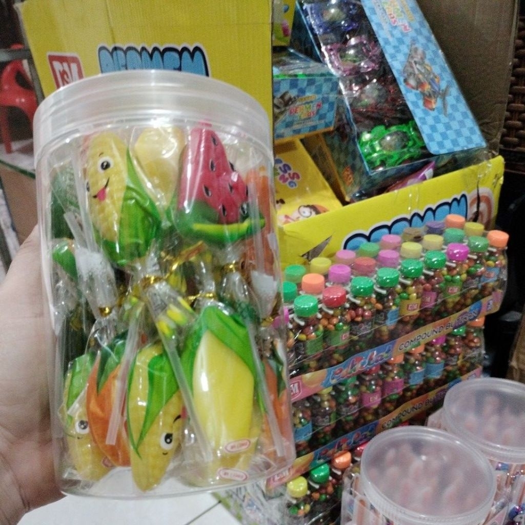 

PERMEN LOLLIPOP FRUIT harga 1 toples isi 30 pcs