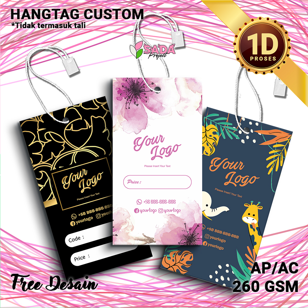 

Hang Tag Custom Baju/Pakaian Brand Uk M - Desain Gratis & Cetak Cepat