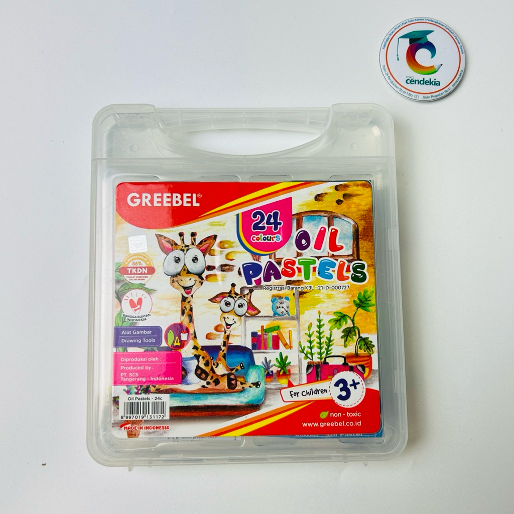 

Crayon Krayon Oil Pastels GREEBEL 24 warna