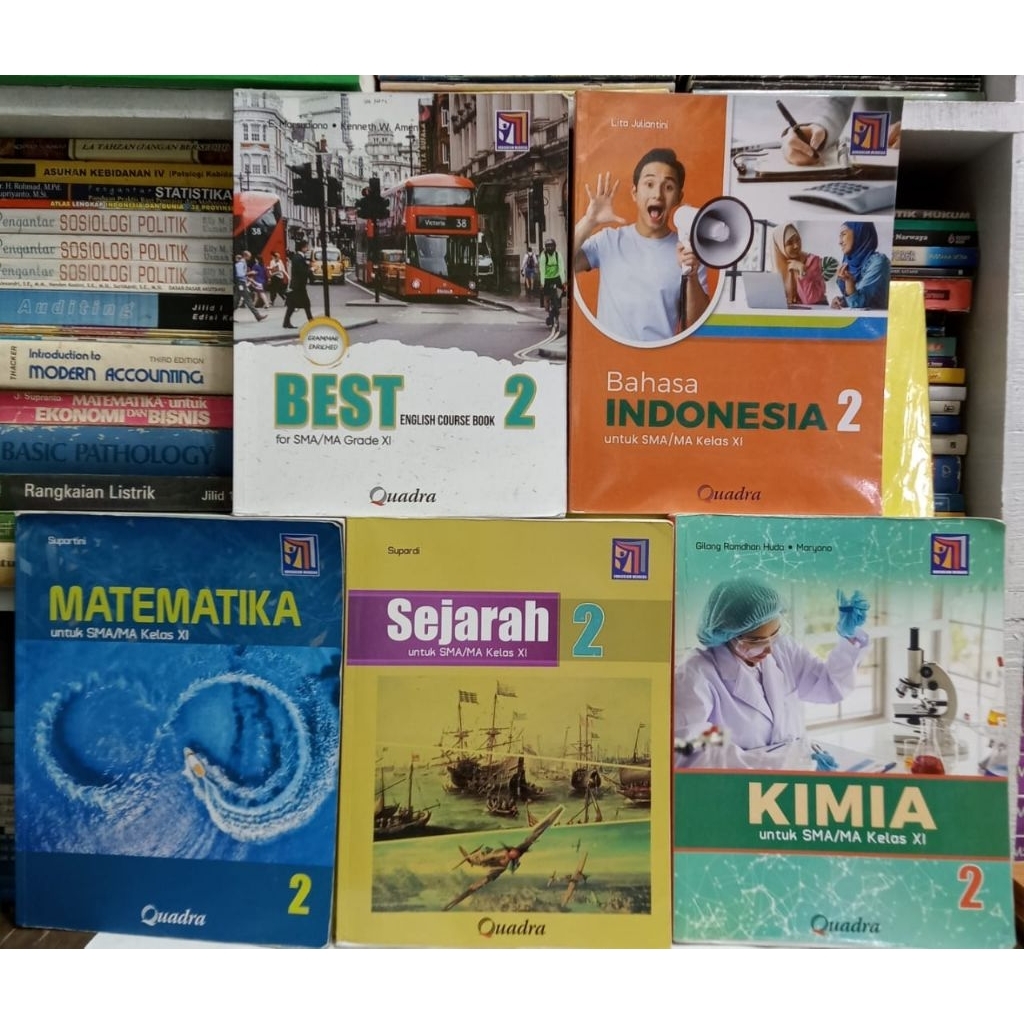 BUKU PAKET MATEMATIKA , KIMIA , SEJARAH , BAHASA INDONESIA DAN BEST ENGLISH UNTUK SMA KELAS 11 KURIK