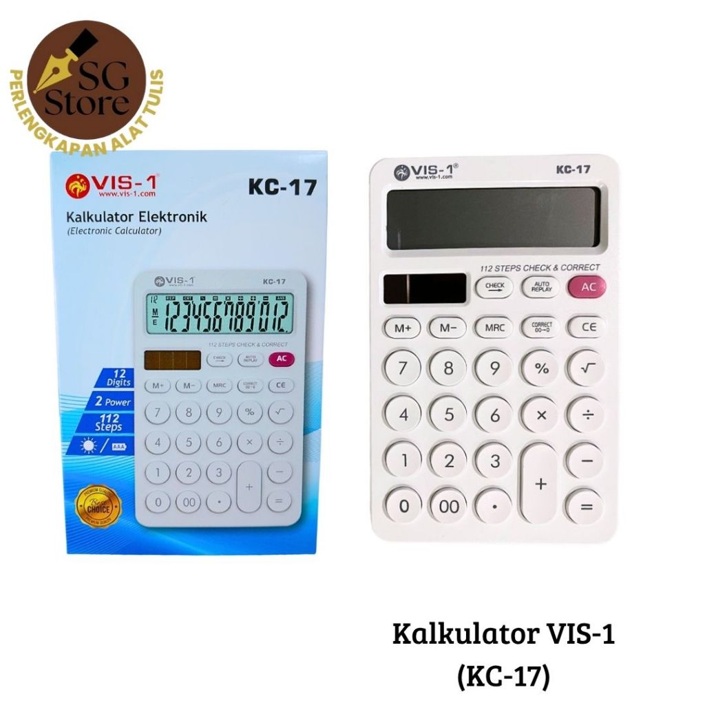 

Kalkulator 12 Digit kode KC-17 / Alat Hitung / Calculator