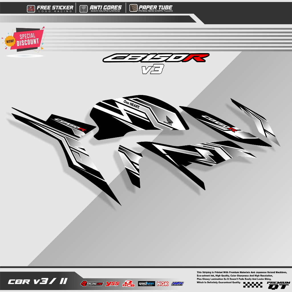 STRIPING CB150R V3 - STRIPING CB150R V3 NEW STREET FIRE - STIKER CB150R V3 SIMPEL  / Striping cb150r