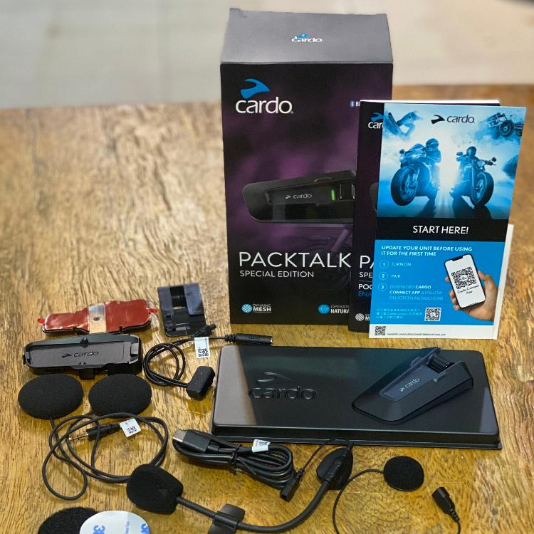 Cardo Packtalk Special Edition Intercom Cardo Bluetooth Mesh Intercom Motor Garansi Resmi 2tahun