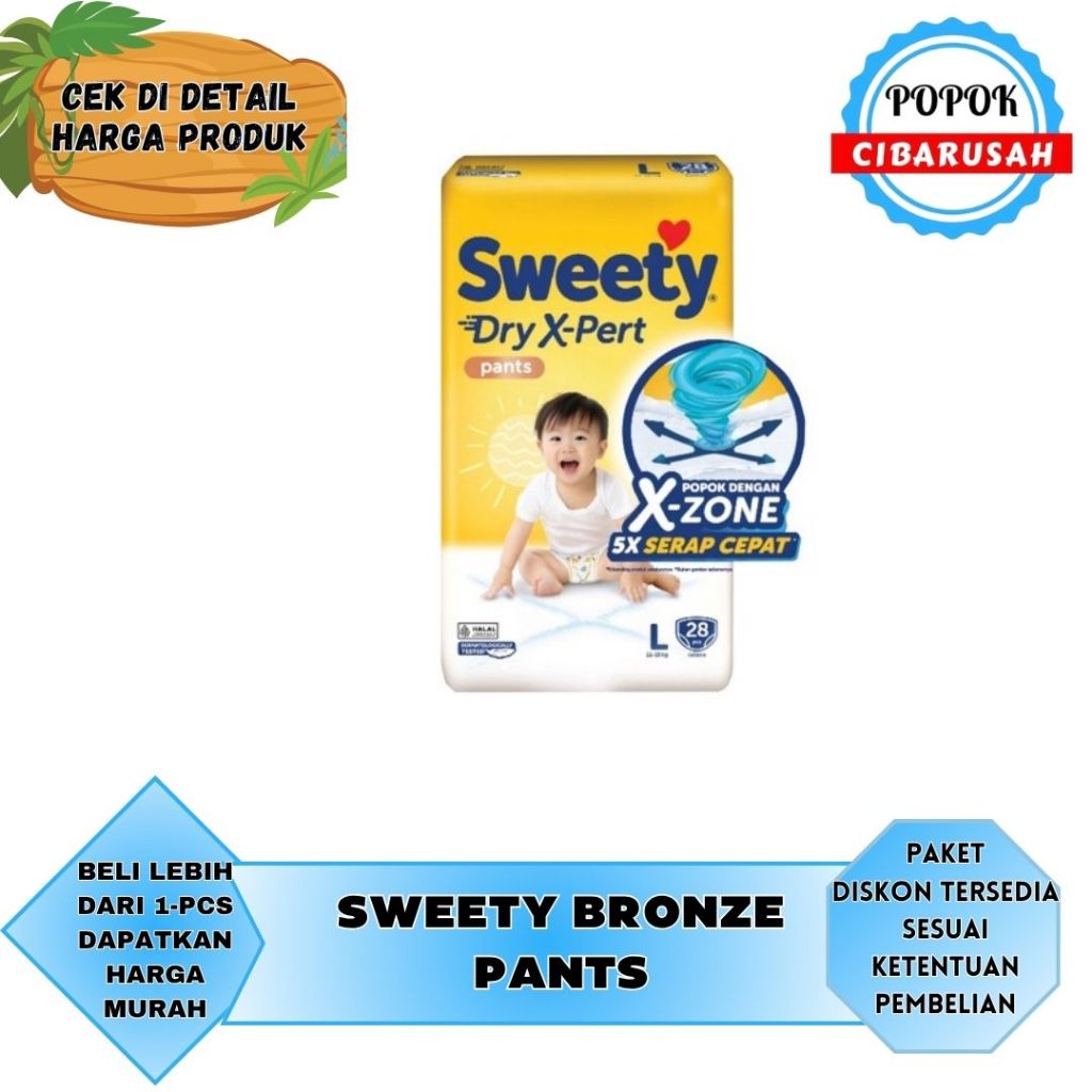 Sweety Bronze Pants S38/M32/L28/XL24/XXL24/popokcibarusah