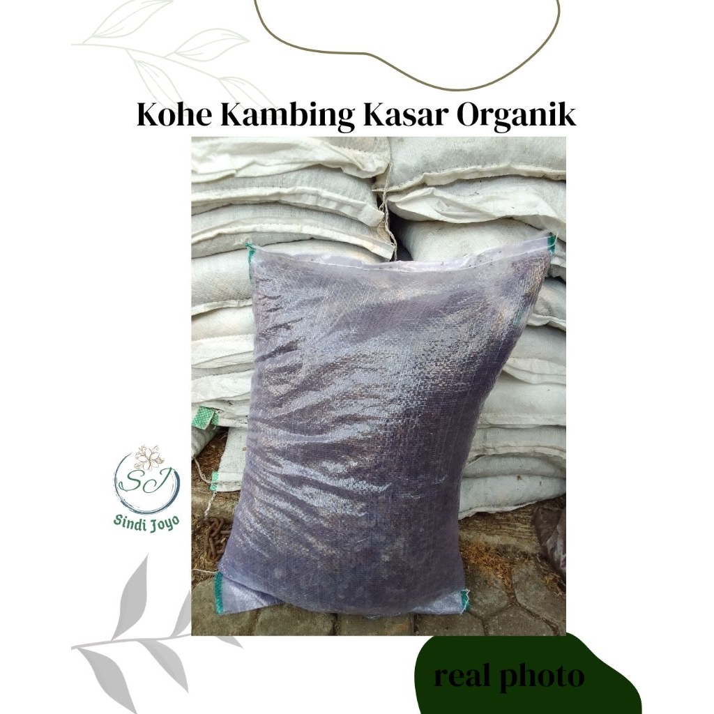 Kohe Kambing Kasar Organik Kotoran Kambing Murni Karungan