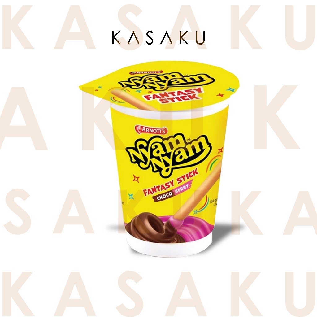 

Nyam Nyam – Stick Biskuit Rasa Chocoberry | Kasaku