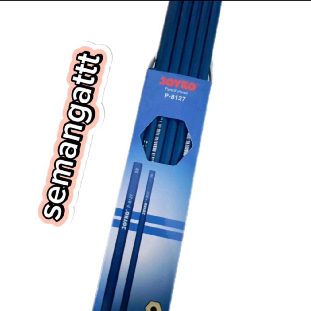 

pensil 2B joyko P-8127 satu pack isi 12 warna biru